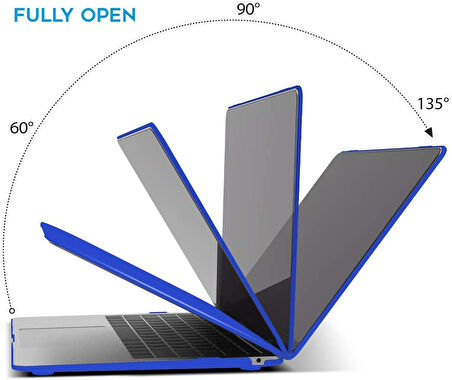 Apple Macbook Pro 13.3inç M2 2022 2020 A2251 A2289 A2338 Kılıf Mat Ön Arka Kapak
