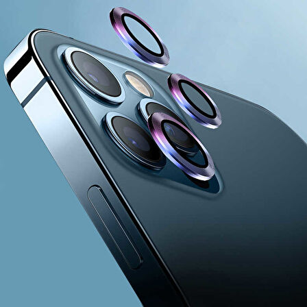 Apple iPhone 13 Kamera Lens Koruyucu Çerçeveli Koruyucu CL-07