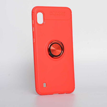 Samsung Galaxy A10 Kılıf Yüzüklü Magnetli Ravel Case