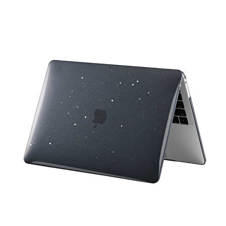 Apple Macbook Pro 13.3inç M2 2022 2020 A2251 A2289 A2338 Kılıf Simli Ön Arka Kapak
