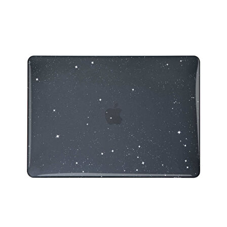 Apple Macbook Pro 13.3inç M2 2022 2020 A2251 A2289 A2338 Kılıf Simli Ön Arka Kapak
