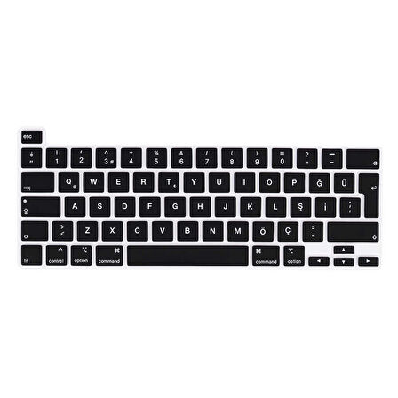 Apple Macbook Pro 16inç Touch Bar A2141 Q Klavye Koruyucu Silikon Ped