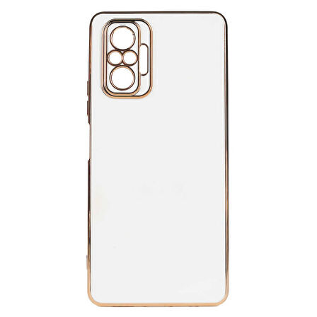 Xiaomi Redmi Note 10 Pro Kılıf Köşeli Altın Model Kapak