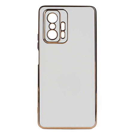 Xiaomi Mi 11T 5G Kılıf Köşeli Altın Model Kapak
