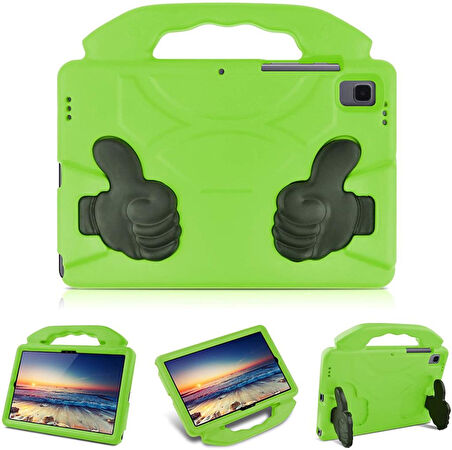 Samsung Galaxy Tab A8 10.5 SM-X200 2021 Kılıf Tutmalı Standlı Silikon Case