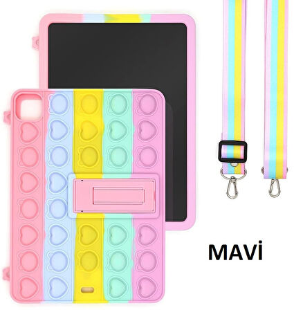 Apple iPad Air 5 10.9" 2022 M1 Kılıf Cute Dolls Standlı Eğlenceli 3D Karekterli Çocuk Kılıfı A2588 A2589 A2591