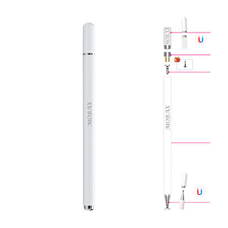 Dokunmatik Tablet Telefon Kalemi +1 Yedek Uç Renk Geçişli Passive Stylus Bilgisayar Kalem