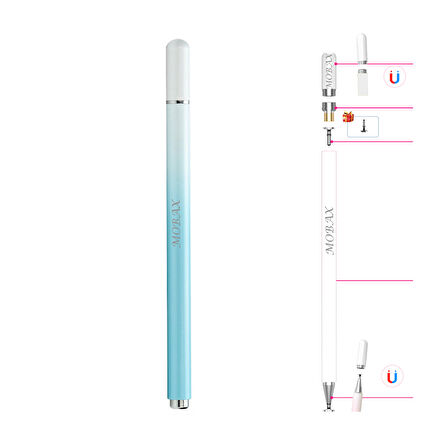 Dokunmatik Tablet Telefon Kalemi +1 Yedek Uç Renk Geçişli Passive Stylus Bilgisayar Kalem