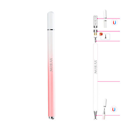 Dokunmatik Tablet Telefon Kalemi +1 Yedek Uç Renk Geçişli Passive Stylus Bilgisayar Kalem