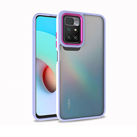 Xiaomi Redmi Note 11 Global Kılıf Kamera Nikelaj Kenar Renkli Kapak