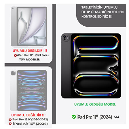 Apple iPad Pro 11inç M4 2024 Tablet Nano Ekran Koruyucu A2836 A2837 A3006