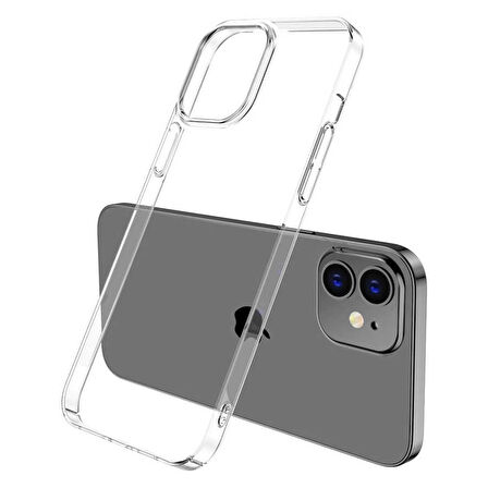 Apple iPhone 12 Kılıf İnce PC Full Şeffaf Sararmaz