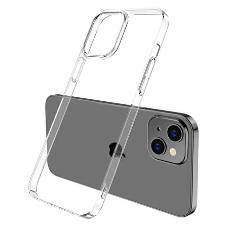 Apple iPhone 13 Kılıf İnce PC Full Şeffaf Sararmaz
