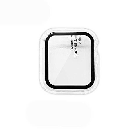 Apple Watch 7 8 45mm Sert PC Ekran Koruyuculu Kasa Koruyucu 07
