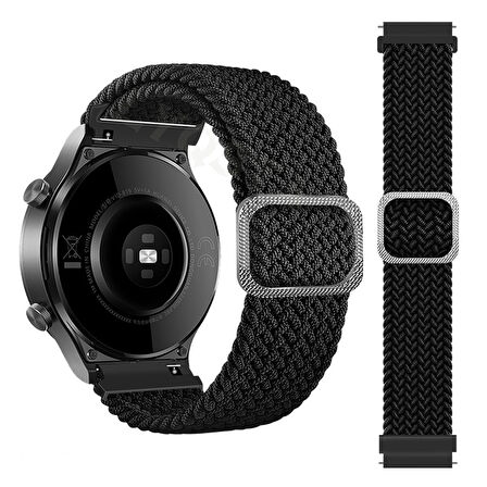 Huawei Watch 3 GT GT2 GT2e GT3 GT4 GT5 Pro 46mm Ultimate SE Elite Kordon Örgü Tokalı Kordon