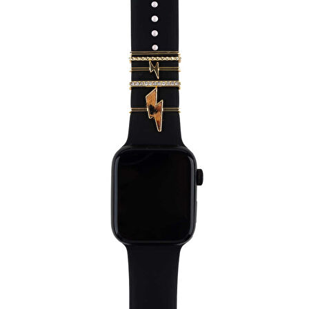 Apple Samsung Oppo Huawei Haylou Watch Kordon Aksesuarı Süsü Charm Seti Taşlı