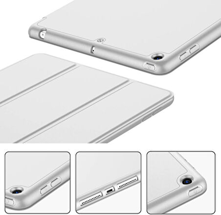 Apple iPad Air 3 10.5" Kılıf Kalem Bölmeli Smart Case A2152 A2123 A2153 A2154