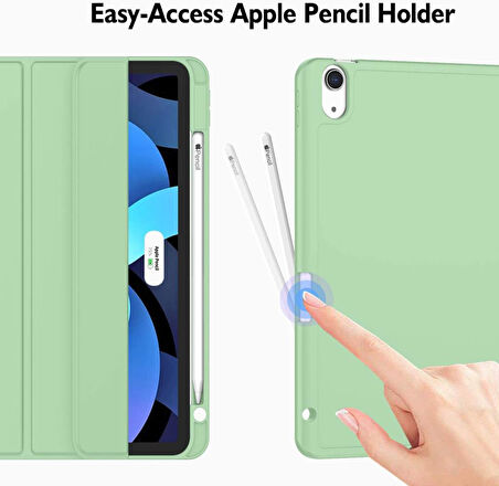Apple iPad Air 4/5. Nesil 10.9" Kılıf Pen Charge Kalem Bölmeli (10.Nesil Değildir)