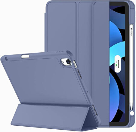 Apple iPad Air 4/5. Nesil 10.9" Kılıf Pen Charge Kalem Bölmeli (10.Nesil Değildir)
