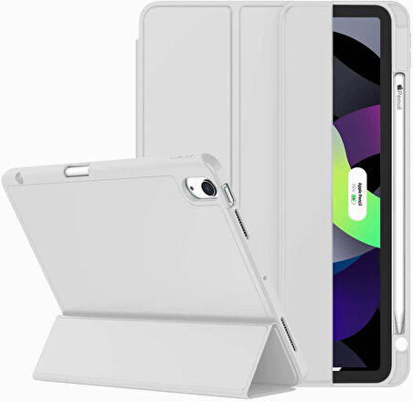 Apple iPad Air 4/5. Nesil 10.9" Kılıf Pen Charge Kalem Bölmeli (10.Nesil Değildir)