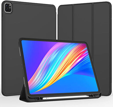 Apple iPad Pro 11 1. 2. 3. 4. Nesil Kılıf Kalem Bölmeli Smart Case 2018-2022