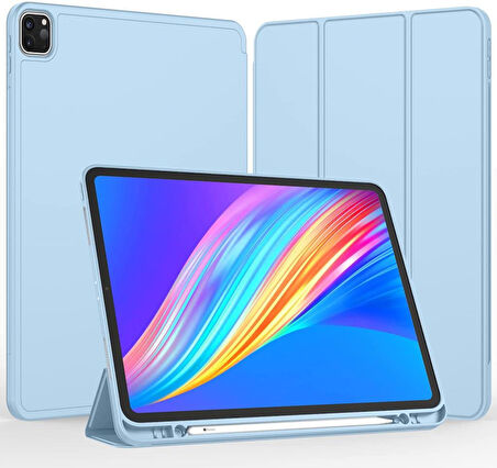 Apple iPad Pro 11 1. 2. 3. 4. Nesil Kılıf Kalem Bölmeli Smart Case 2018-2022