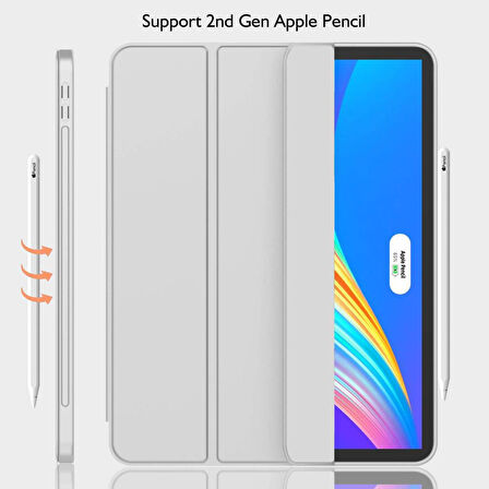Apple iPad Pro 11 1. 2. 3. 4. Nesil Kılıf Kalem Bölmeli Smart Case 2018-2022