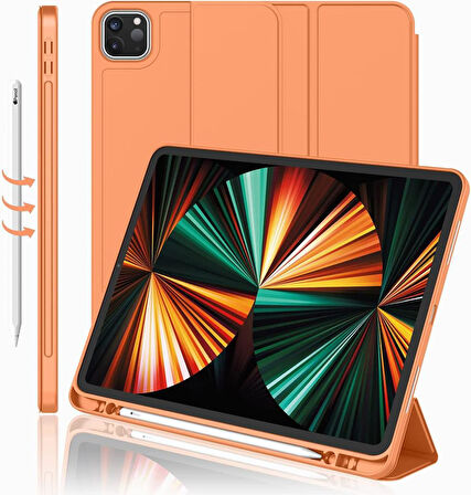 Apple iPad Pro 11 1. 2. 3. 4. Nesil Kılıf Kalem Bölmeli Smart Case 2018-2022