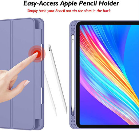 Apple iPad Pro 12.9 3. 4. 5. 6. Nesil Kılıf Kalem Bölmeli Smart Case