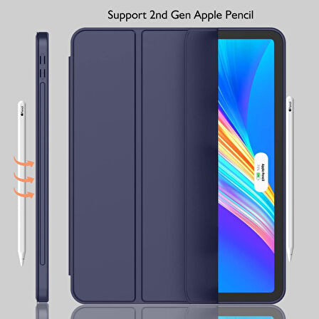 Apple iPad Pro 11 3. Nesil 4. Nesil Kılıf Kalem Bölmeli Smart Case 2020-2023