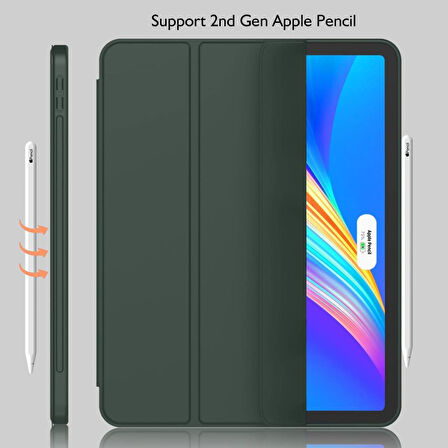Apple iPad Pro 11 3. Nesil 4. Nesil Kılıf Kalem Bölmeli Smart Case 2020-2023