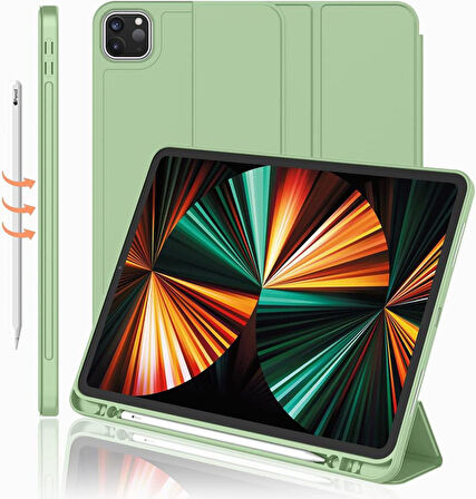 Apple iPad Pro 11 3. Nesil 4. Nesil Kılıf Kalem Bölmeli Smart Case 2020-2023
