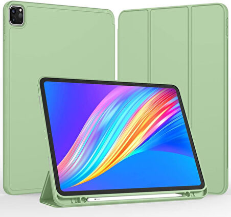 Apple iPad Pro 11 3. Nesil 4. Nesil Kılıf Kalem Bölmeli Smart Case 2020-2023