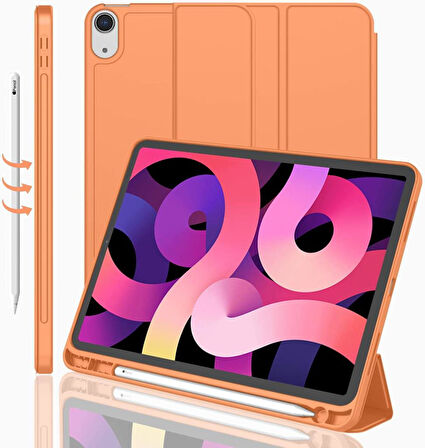 Apple iPad Air 4/5. Nesil 10.9 Kılıf Kalem Bölmeli Smart Case A2072 (10.Nesil Değildir)