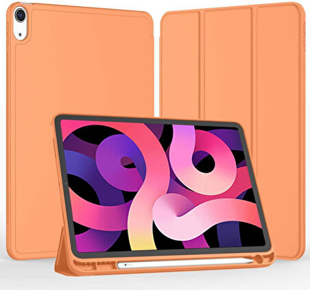 Apple iPad Air 4/5. Nesil 10.9 Kılıf Kalem Bölmeli Smart Case A2072 (10.Nesil Değildir)