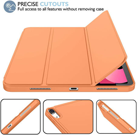 Apple iPad Air 4/5. Nesil 10.9 Kılıf Kalem Bölmeli Smart Case A2072 (10.Nesil Değildir)