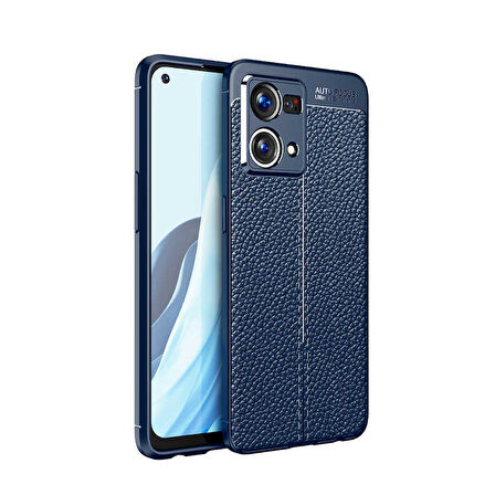 Oppo Reno 7 4G Kılıf Deri Tarzı Niss Silikon Case Kapak