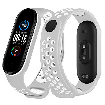Xiaomi Mi Band 3 / 4 Kordon Delikli Spor Kordon