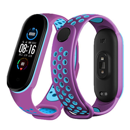 Xiaomi Mi Band 3 / 4 Kordon Delikli Spor Kordon