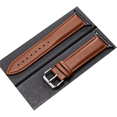 Apple Watch 42/44/45/46/49mm Kordon Şık Deri Kordon NL26 2/3/4/5/6/se/7/8/9/10/ultra