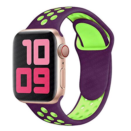Apple Watch 10 42mm - 38/40/41mm Kordon Delikli Spor Kordon 2/3/4/5/6/se/7/8/9