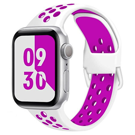 Apple Watch 10 42mm - 38/40/41mm Kordon Delikli Spor Kordon 2/3/4/5/6/se/7/8/9