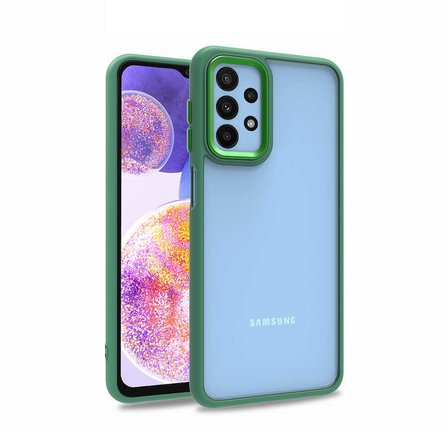 Samsung Galaxy A23 Kılıf Kamera Nikelaj Kenar Renkli Kapak