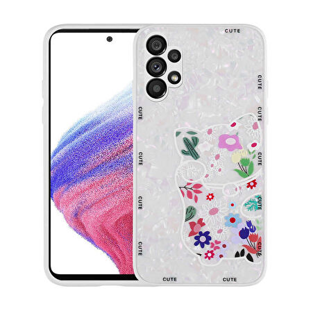 Samsung Galaxy A13 4G Kılıf Mumila Desenli Silikon Kapak