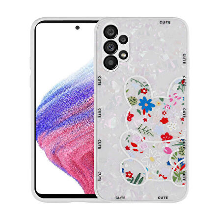 Samsung Galaxy A13 4G Kılıf Mumila Desenli Silikon Kapak