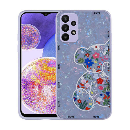 Samsung Galaxy A23 Kılıf Mumila Desenli Silikon Kapak