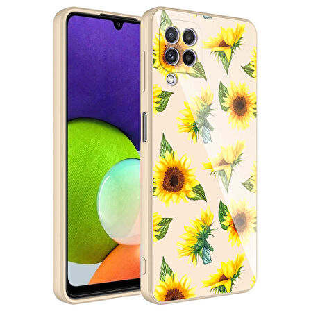 Samsung Galaxy M32 Kılıf Kamera Korumalı Desenli Sert Silikon Kapak