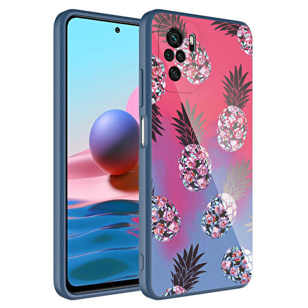 Xiaomi Redmi Note 10S Kılıf Kamera Korumalı Desenli Sert Silikon Kapak