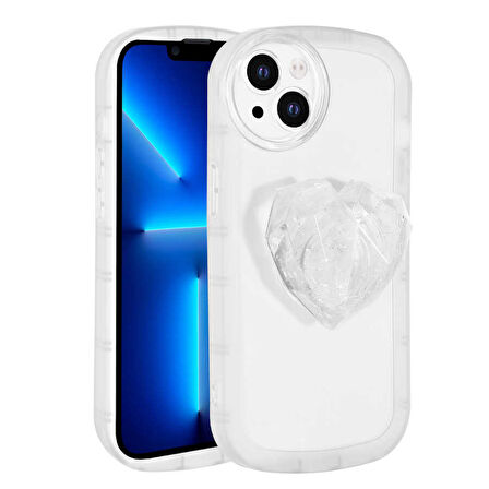 Apple iPhone 13 Kılıf Diamond Pop Soketli Renkli Kapak
