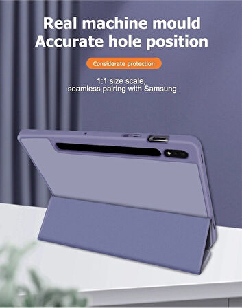 Samsung Galaxy Tab S7 FE / S7 Plus S8 Plus 12.4" Kılıf Kalem Bölmeli Smart Case X800 T730 T970